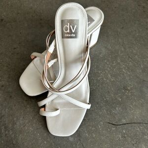 Dolce Vita Cream Strappy Sandals